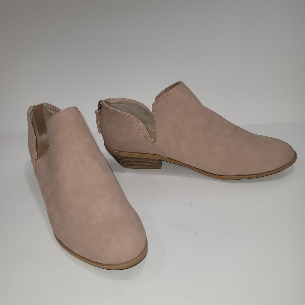 Western Ankle Booties 10 Suede Block Heel Festival Boho‎ Minimalist Office Work